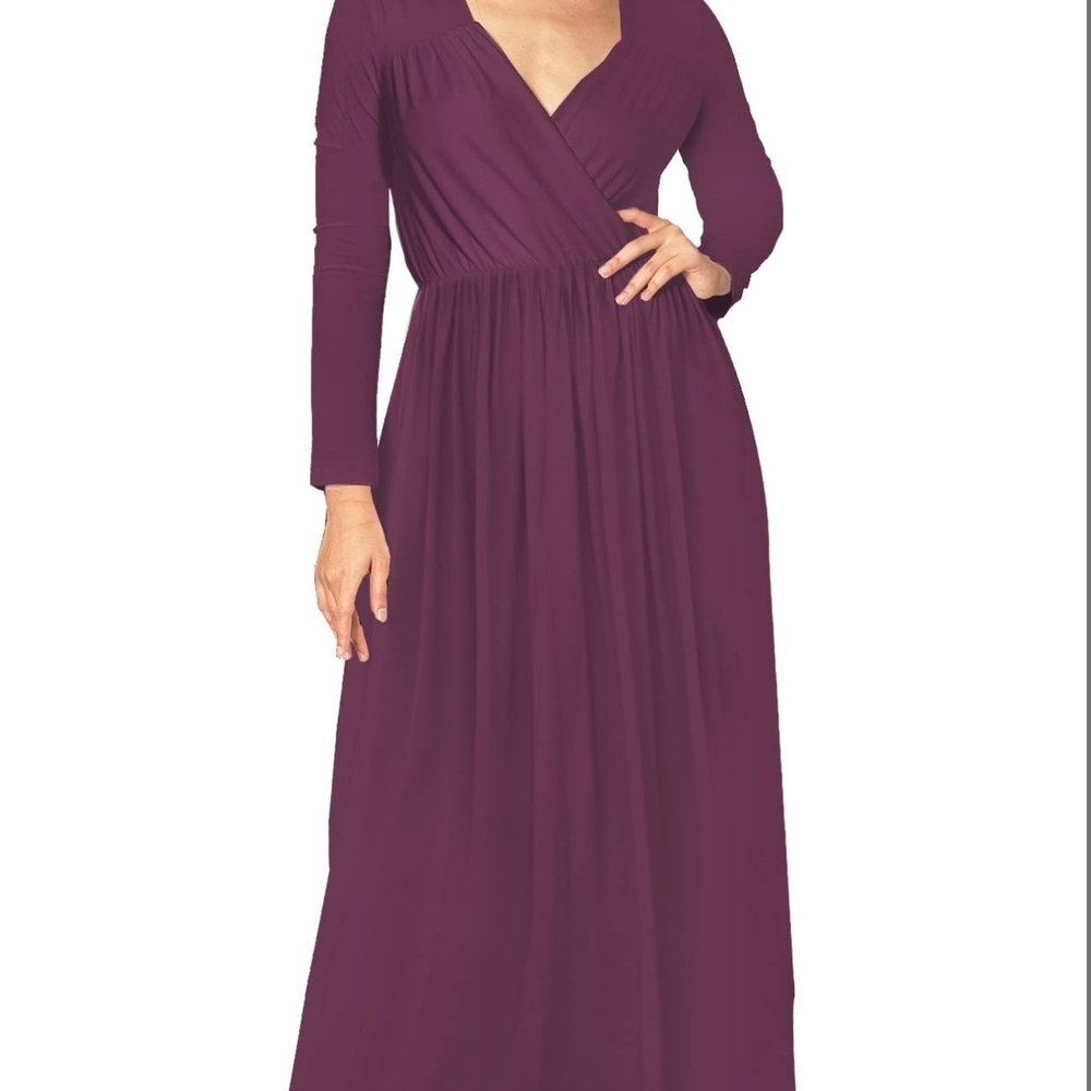 KOH KOH - 3X Plum Chic Maxi Dress - Picture 13 of 15